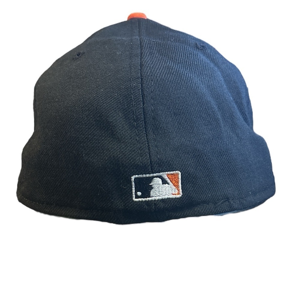 New‎ Era Wool Baltimore Orioles Fitted Hat Black and Orange Size 7 1/2 - Picture 3 of 7
